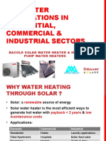 Hot Water Applications in Residential, Commercial & Industrial Sectors