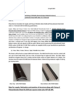 Subject: Proposal For Supply and Fixing of Ultralite (Formerly Bayer Material Science) 10mm Multiwall Polycarbonate Sheet Both Sides U.V. Protected