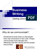 Business Writing: Getting Down To Basics!