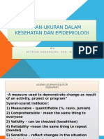 Ukuran-Ukuran Dalam Kesehatan Dan Epidemiologi