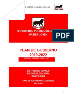 HUAROS 2019 PLAN DE GOBIERNO DE HUAROS PG 13