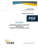 Spr-Ipdo-309-2019 Informe Del Programa Diario de Operación Del Sein