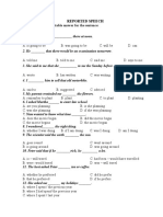 I. Choose The Most Suitable Answer For The Sentence:: Reported Speech