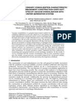 Icsge 2015 Primary and Secondary Consolidation Characteristic During The Embankmentconstruction Over Soft Ground Assisted by Vacuum Consolidation With Air-Water Separation System PDF