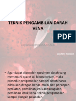 Teknik Pengambilan Darah Vena