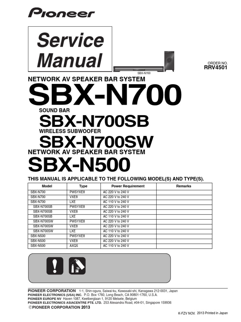 pioneer sbx n700 soundbar
