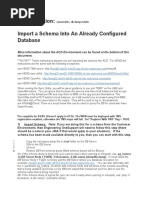 Dump Location: Import A Schema Into An Already Configured Database