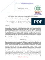 Determination of The Ability of Azolla As An Agent of Bioremediation