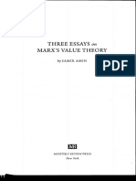 SAMIR AMIN - THREE ESSAYS On MARX'S VALUE THEORY PDF