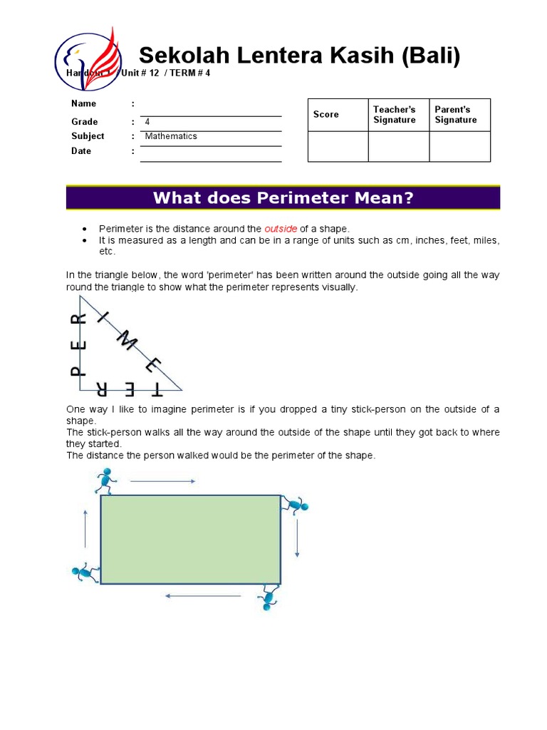 Understanding Perimeter in Shapes | PDF | Rectangle | Shape