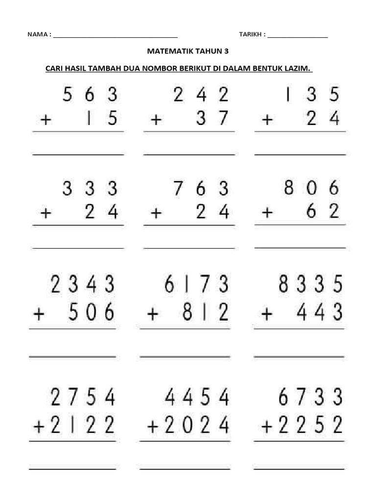 Tambah 2 Nombor Tks Pdf