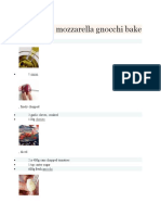 Chorizo & Mozzarella Gnocchi Bake