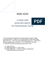 SOAL KUIS - 13 April 2020 - UBH