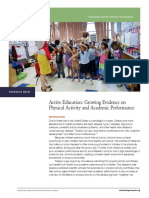 2015 - Active Education Growing Evidence On Physical Activity and Academic Performance PDF