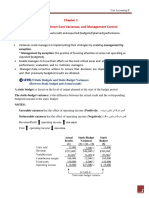 Flexible Budgets, Direct-Cost Variances, and Management Control