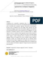 Impact of Occupational Stress On Employee Engagement