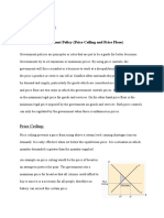 Government Policy (Price Ceiling and Price Floor)