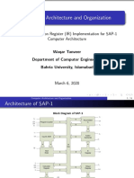 Computer Architecture and Organization: Lab 6: Instruction Register (IR) Implementation For SAP-1 Computer Architecture