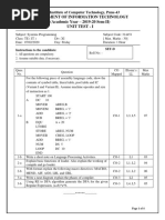 SP Unit Test 1 - Set D