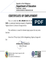 Work Certificate