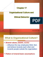 Ch17 Organizational Culture and Ethical Behavior