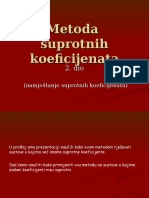 Metoda Suprotnih Koeficijenata 2