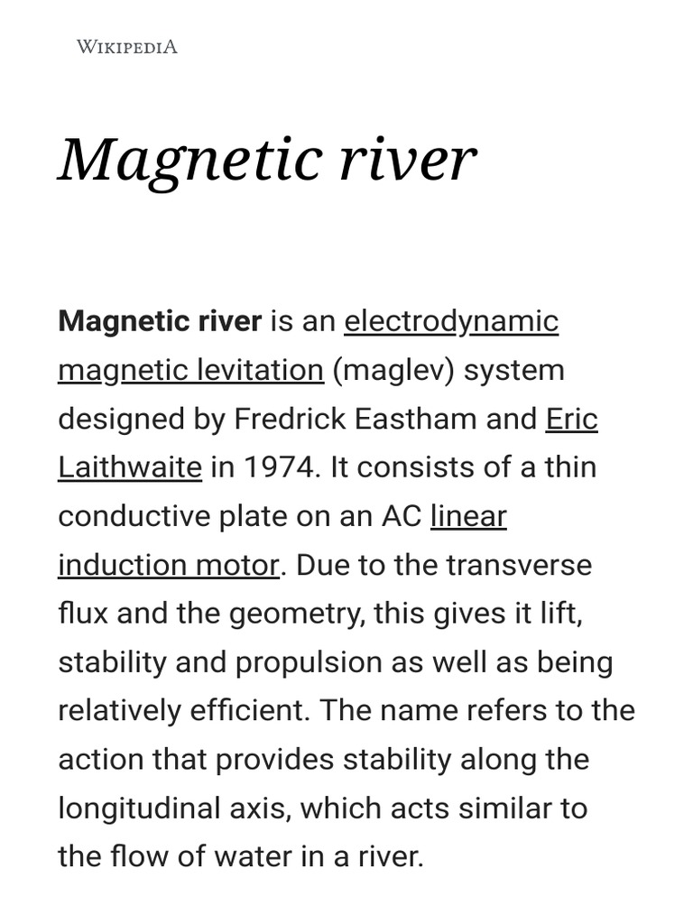 River Wikipedia PDF PDF Electrical Engineering Mechanics