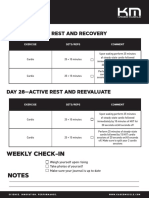 Day 27-Active Rest and Recovery: Weekly Check-In Notes