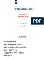 CS Lecture 1 Introduction to Control Systems