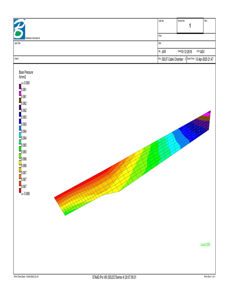 GSUT Cable Chamber Load Analysis Report | PDF