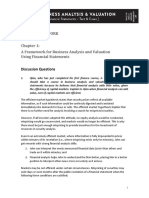 Part 1: Framework A Framework For Business Analysis and Valuation Using Financial Statements