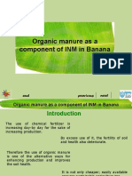 Organic Manure As A Component of INM in Banana