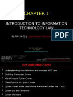 Introduction To Information Technology Law: BLAW 2403