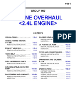 4G69 Engine Overhaul 11D