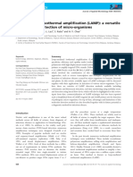 Loop-Mediated Isothermal Amplification (LAMP) : A Versatile Technique For Detection of Micro-Organisms