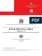 English Syllabus: GRADES 10 - 12