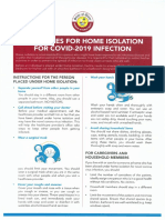 Guidelines For Home Isolation PDF