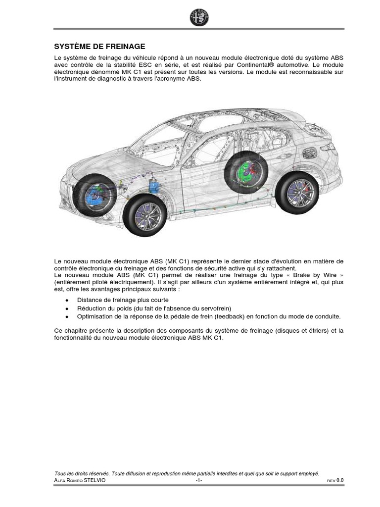 Freinage | PDF | Frein | Système anti-blocage des roues Freinage | PDF | Frein | Système anti-blocage des roues