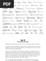 Terry Riley's In C Sheet Music | PDF