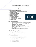 Outline Analisis Organisasi