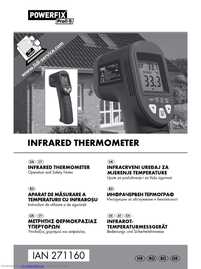 Infrared Thermometer User Guide | PDF | Infrared | Laser