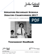 Singapore Secondary Schools Debating Championships Handbook