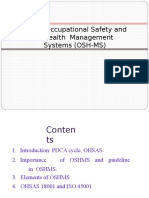 Chapter 2a - Intro and Overview of OHSAS 18001