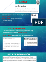 6 Listas HTML