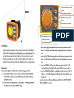 WT-018 Instruction Manual: Single Rotary Knob Mechanical Water Timer