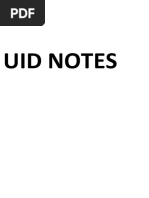 Uid Notes