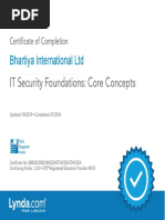 Bhartiya International LTD: IT Security Foundations: Core Concepts