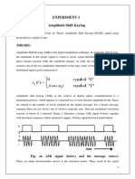 Experiment 1 Amplitude Shift Keying