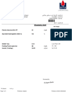 HbA1c and glucose test results