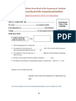 Appendix A: Certificate From Head of The Department/ Institute